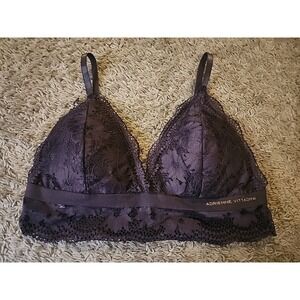 Adrienne Vittadini Bra Size XL Purple Lace Wireless Padded Pullover